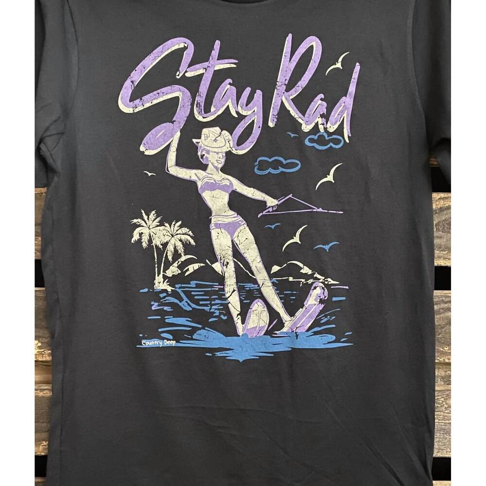 NEW COUNTRY DEEP stay rad shirt in grey